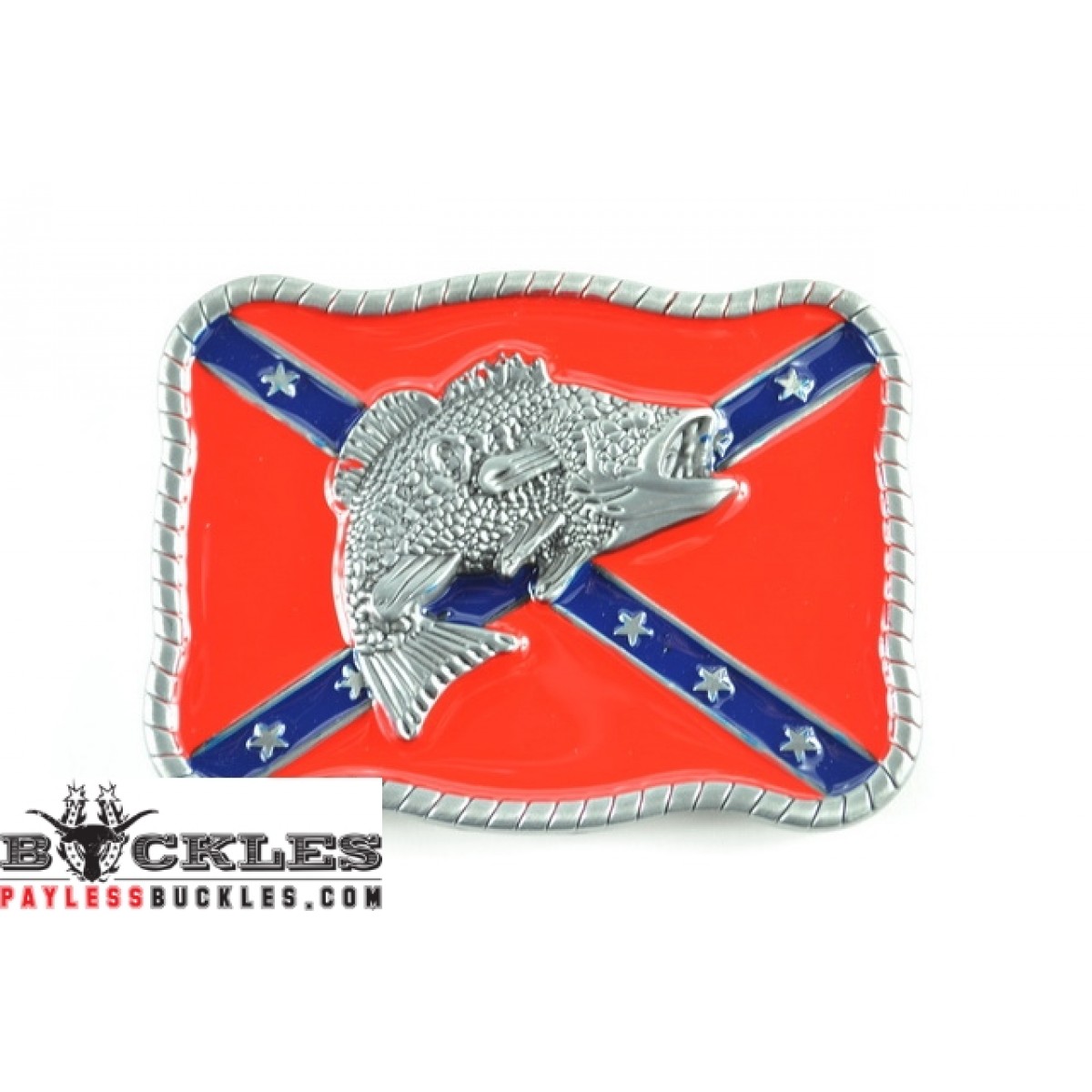 Confederate Flag Belt Buckle Rebel Fish - Fashion Accessories and flags on Sale, Free Shipping ...