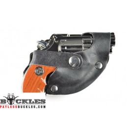 Snub Nose Gun Butane Lighter with LED Light Belt Buckle