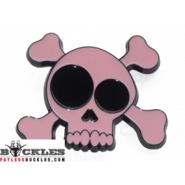 Pink Skull Belt Buckle