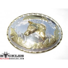 Western Horse Belt Buckle