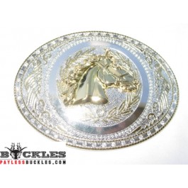 Western Horse Belt Buckle