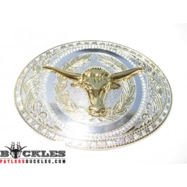Longhorn Western Belt Buckle