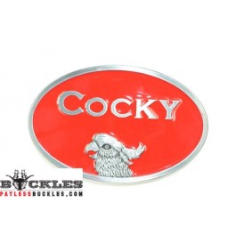 Booth's Cocky Belt Buckle From Bones Red One Size Men Cocky Belt