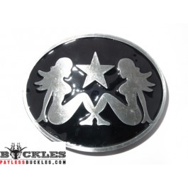 Mudflap Trucker Girl Belt Buckle