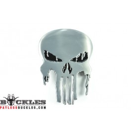Silver Punisher Belt Buckle