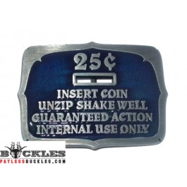 25 Cents Insert Coin Belt Buckle