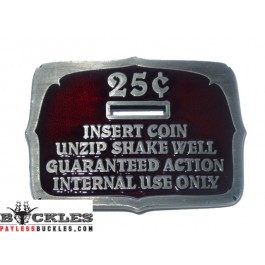 25 Cents Insert Coin Belt Buckle