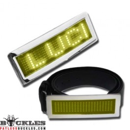 Yellow LED Belt Buckle