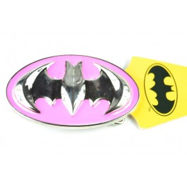 Pink 3D Batman Belt Buckle