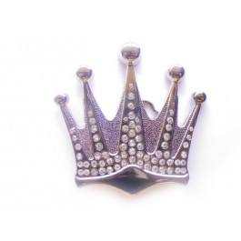 Rhinestone Crown Belt Buckle