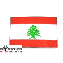 Lebanon Flag Belt Buckle