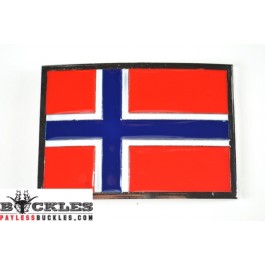Norway Flag Belt Buckle