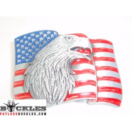 American USA Flag Belt Buckle