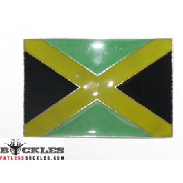 Jamaican Jamaica Flag Belt Buckle