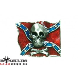 Confederate Rebel Flag belt Buckle