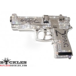 2Pac Rhinestone Gun Belt Buckle