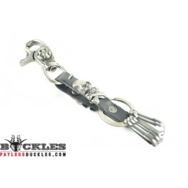 Biker Leather Keychain #02