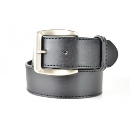 Leather Belt with Buckle Stitched