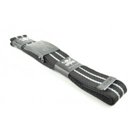 Military Canvas Web Belt in Black 