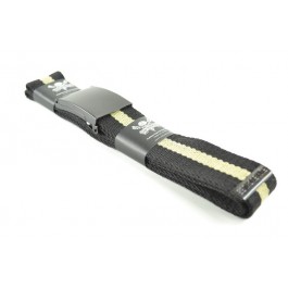 Web Canvas Military Belt in Black