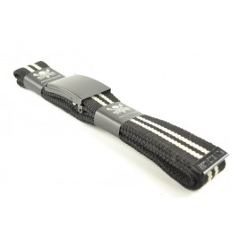 Military Web Canvas Belt in Black