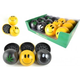 Package Deal - 12units Smiley Herb Grinders 2part - PKG-G007