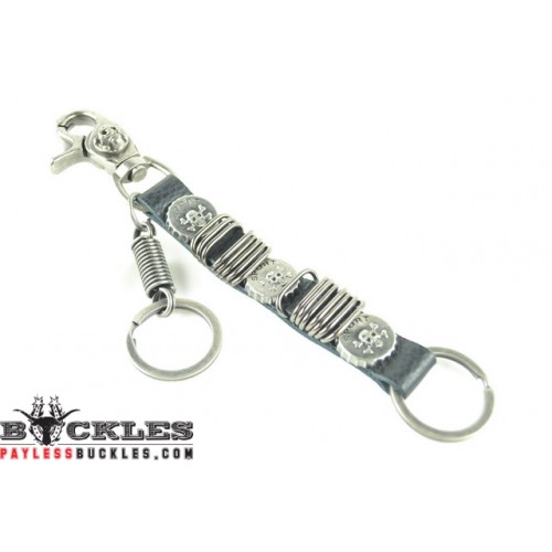 Biker Leather Keychain 11