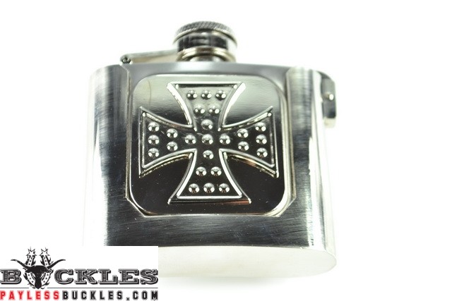 Cross Flask Belt Buckle