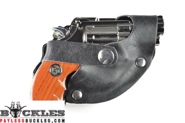 Snub Nose Gun Butane Lighter with LED Light Belt Buckle