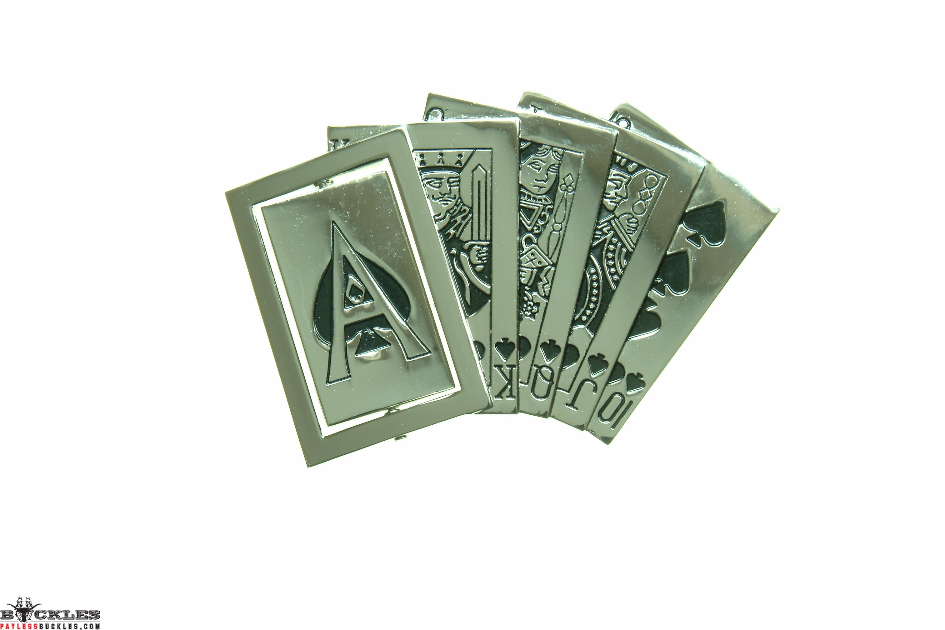 Spinner Straight Flush Belt Buckle - Card Belt Buckle