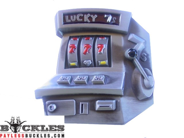 Las Vegas Slot Machine Belt Buckle