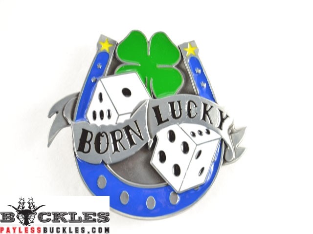 Born Lucky Belt Buckle