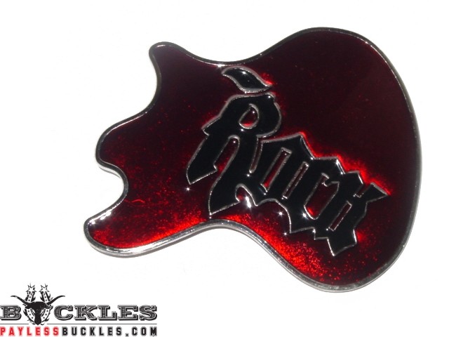 Rock Music Guitar Belt Buckle