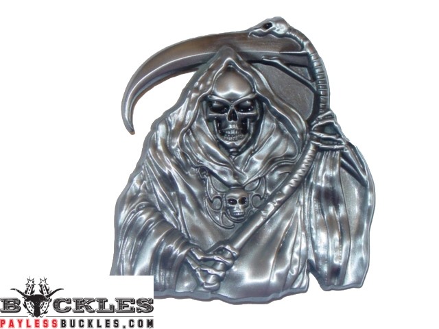 Grim Reaper Belt Buckle - Skull Belt Buckle