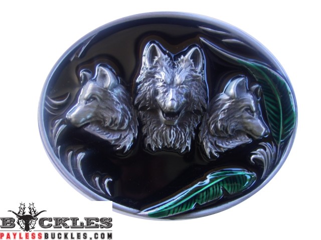 Wolf Belt Buckle