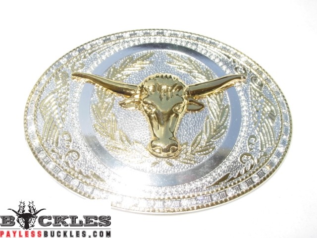 Longhorn Western Belt Buckle