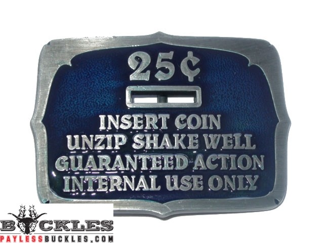 25 Cents Insert Coin Belt Buckle