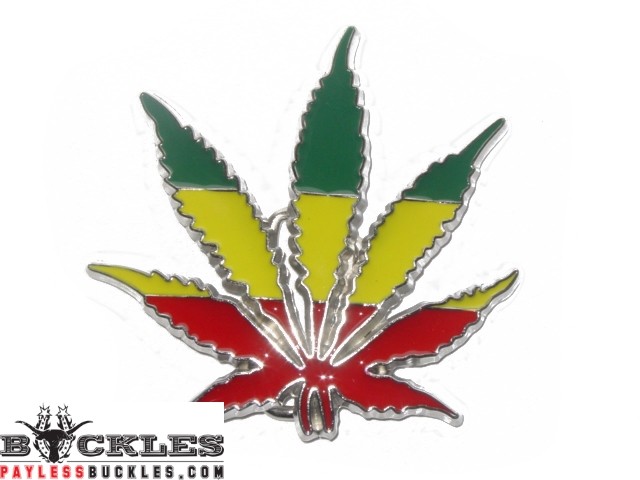 Weed POT Marijuana Belt Buckle