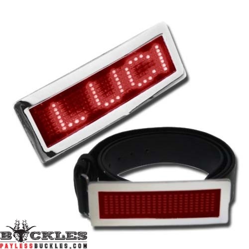 Red LED Belt Buckle