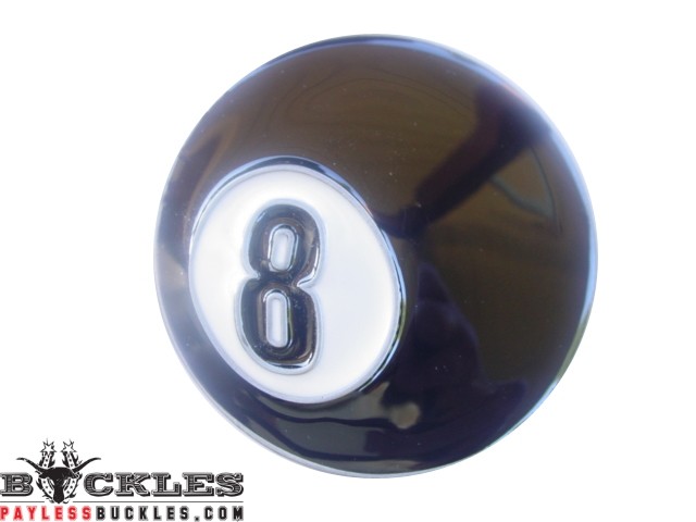 8 Ball Belt Buckle