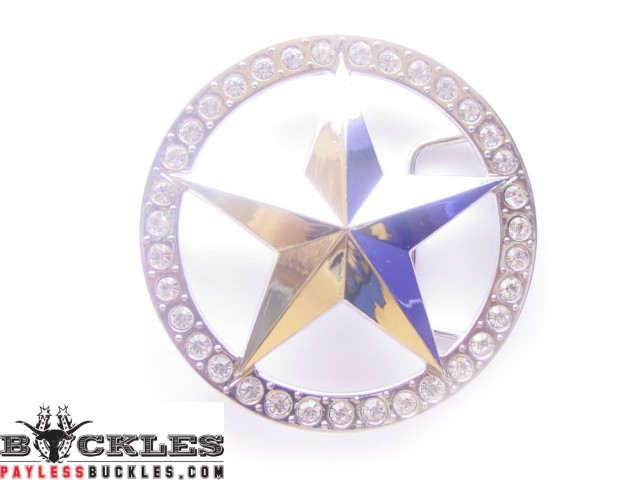 Rhinestone Star Belt Buckle