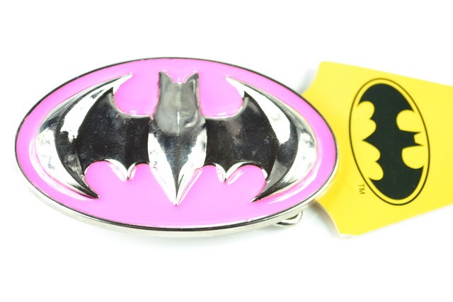 Pink 3D Batman Belt Buckle