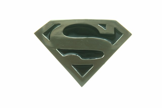 Silver Superman Belt Buckle