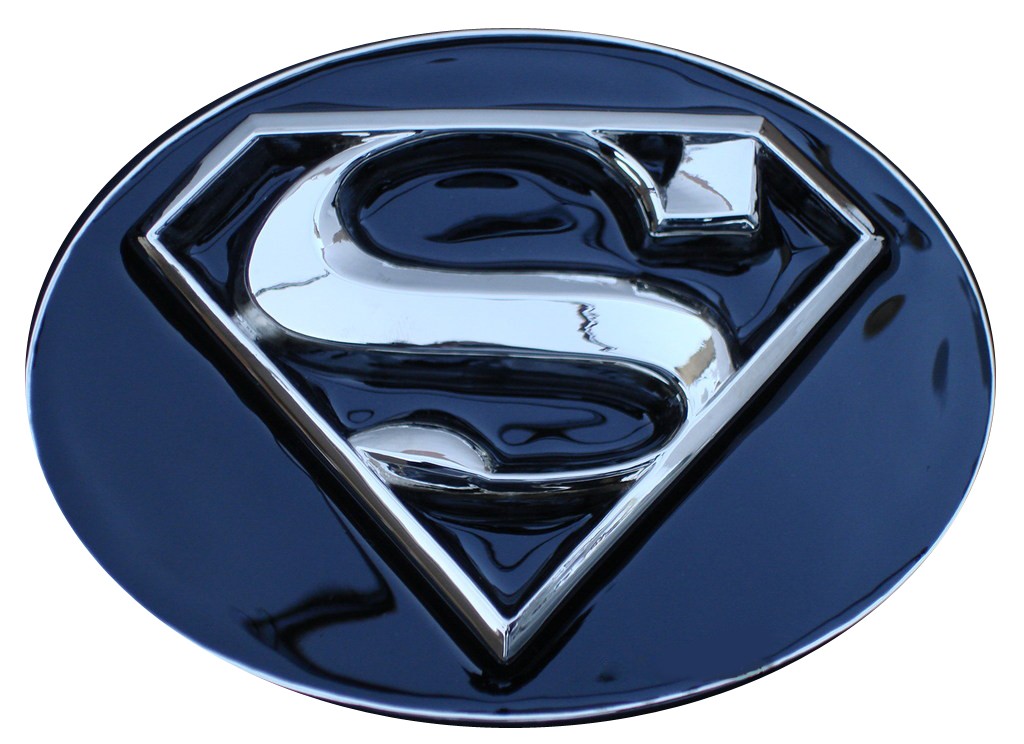 Oval Superman Belt Buckle