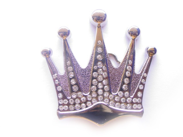 Rhinestone Crown Belt Buckle