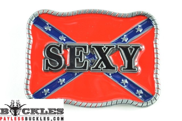 Sexy Rebel Confederate Belt Buckle