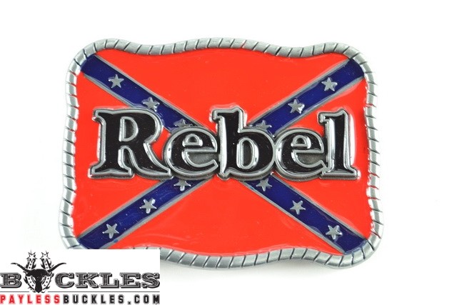 Confederate Rebel Belt Buckle