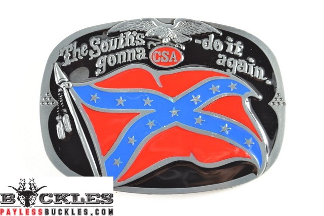 South Rebel Confederate Belt Buckle