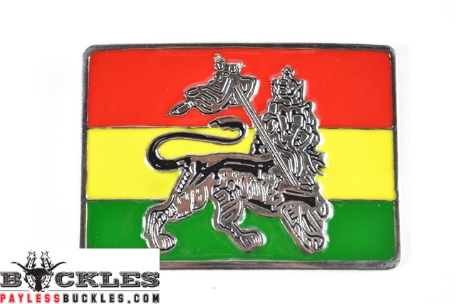 Rastafarian Flag Belt Buckle