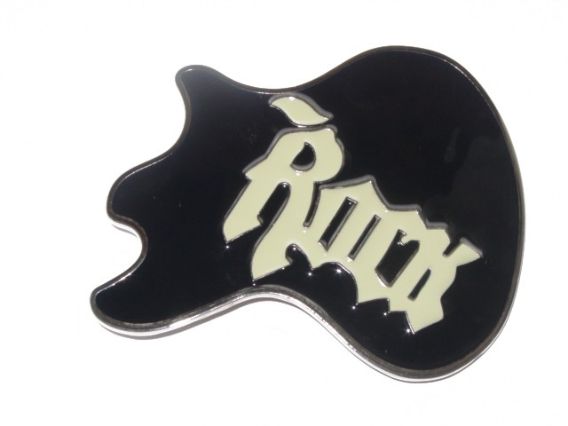 Guitar Rock Belt Buckle